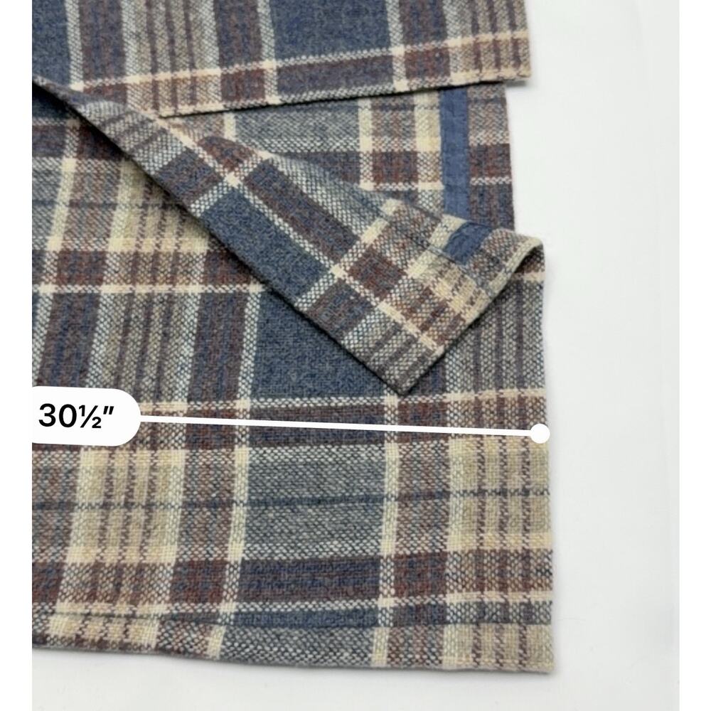 Vintage Plaid Wool Skirt Midi A-Line Country Suburbans Size 14 Lined Fall Winter - Picture 5 of 5